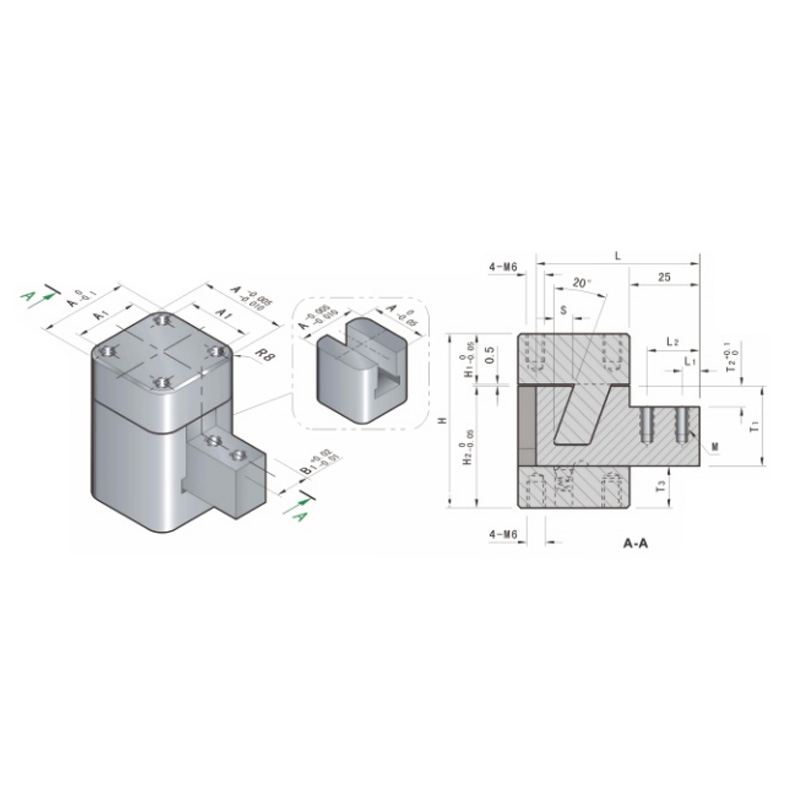 ZZ4295/4296 Plastic Injection Mould Parts Slide Core Units