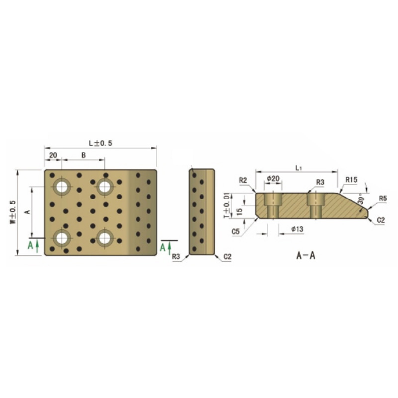 CCS30W Mould Components Inclined wedge active block